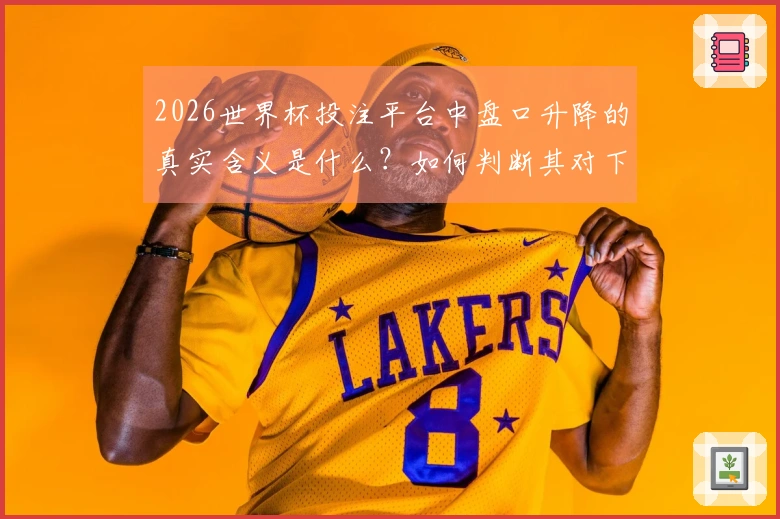 2026世界杯投注平台中盘口升降的真实含义是什么？如何判断其对下注的影响？